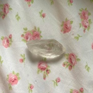 clear quartz point crystal
